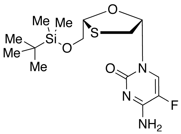 4-Amino-1-((2R,5S)-2-((tert-butyldimethylsilyloxy)methyl)-1,3-oxathiolan-5-yl)-5-fluoropyrimidin-2(1H)-one