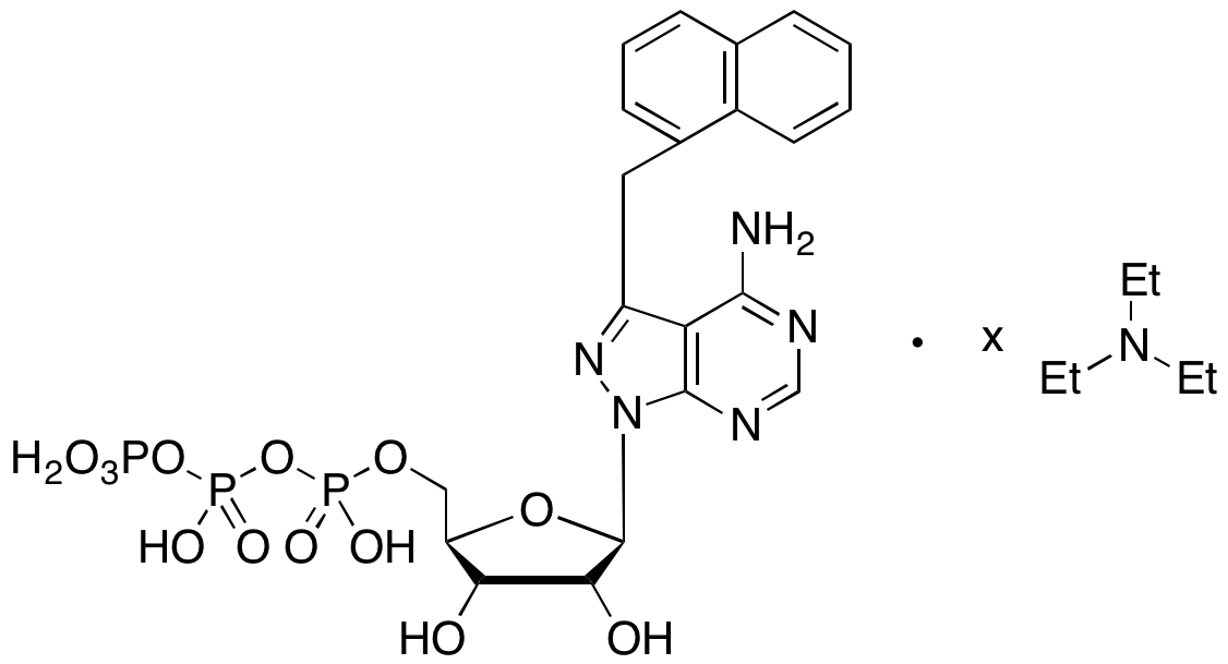 4-Amino-3-(1-naphthylmethyl)-1H-pyrazolo[3,4-d]pyrimidine-1-(β-D-ribofuranosyl-5’-triphosphate) Triethylamine Salt