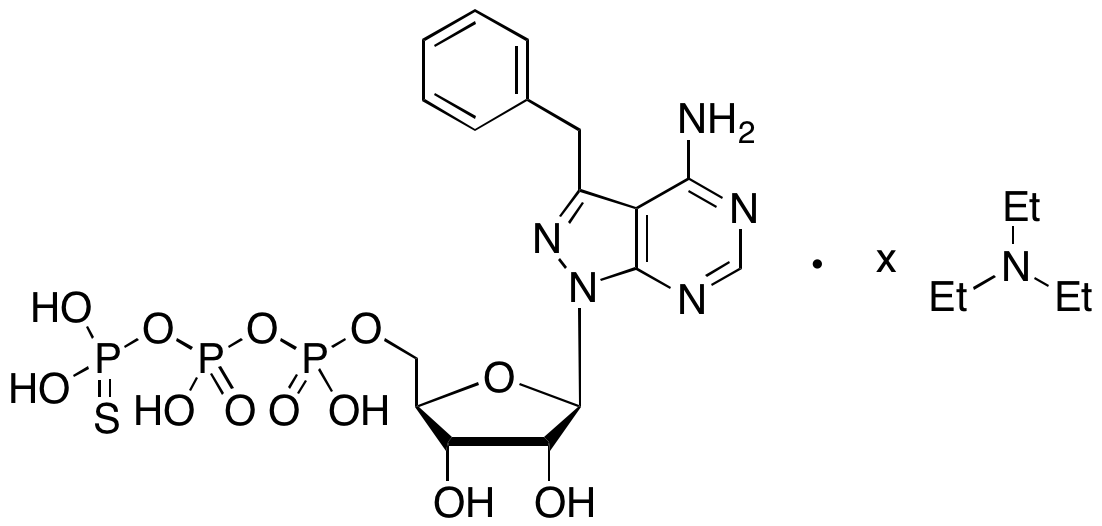 4-Amino-3-benzyl-1H-pyrazolo[3,4-d]pyrimidine 1-β-D-Ribofuranosyl 5’-(3-Thio- triphosphate) Triethylamine Salt