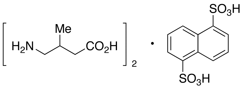 4-Amino-3-methylbutyric Acid Heminaphthalene-1,5-disulfonate