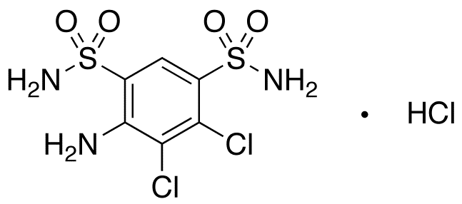 4-Amino-5,6-dichloro-1,3-benzenedisulfonamide Hydrochloride