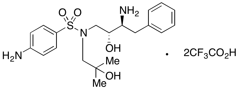 4-Amino-N-((2R,3S)-3-amino-2-hydroxy-4-phenylbutyl)-N-(2-hydroxy-2-methylpropyl)benzenesulfonamide Ditrifluoroacetic Acid Salt