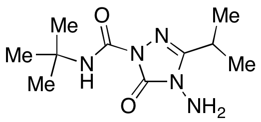 4-Amino-N-(1,1-dimethylethyl)-4,5-dihydro-3-(1-methylethyl)-5-oxo-1H-1,2,4-triazole-1-carboxamide