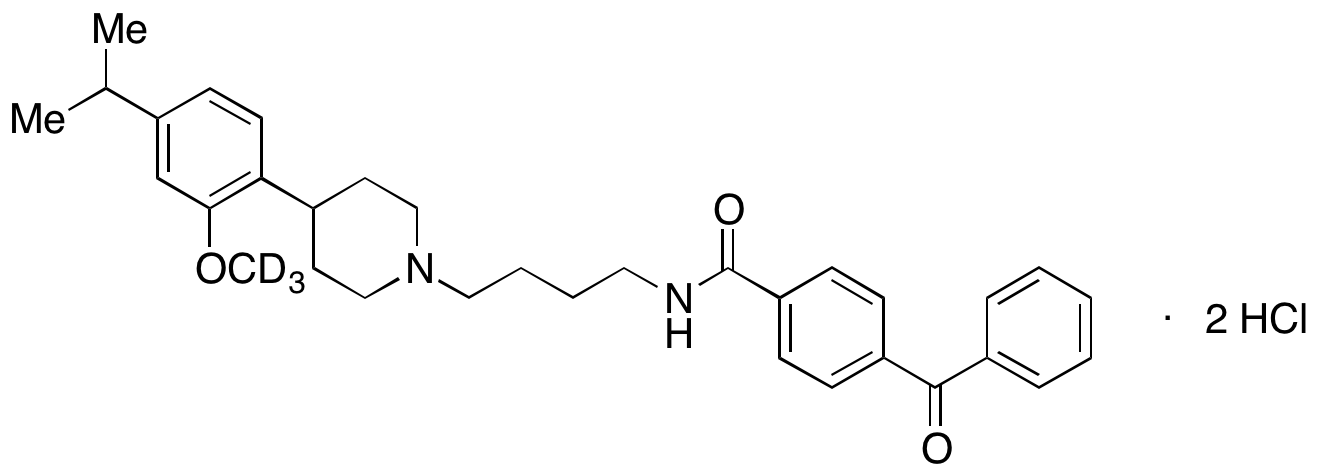 4-Benzoyl-N-(4-(4-(4-isopropyl-2-methoxy-d3-phenyl)piperidin-1-yl)butyl)benzamide Dihydrochloride