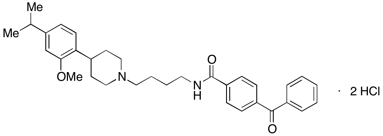 4-Benzoyl-N-(4-(4-(4-isopropyl-2-methoxyphenyl)piperidin-1-yl)butyl)benzamide Dihydrochloride