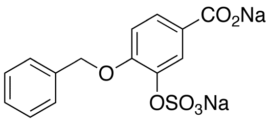 4-Benzyloxy-3-(sulfooxy)benzoic Acid 3-O-Sulfate Disodium Salt