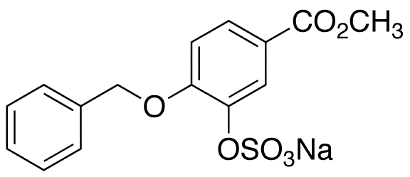 4-Benzyloxy-3-(sulfooxy)benzoic Acid 3-O-Sulfate Sodium Salt Methyl Ester