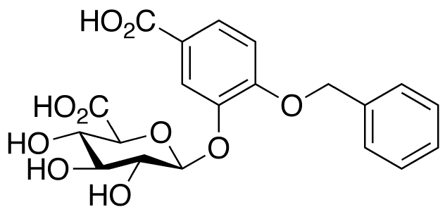 4-Benzyloxy-3-hydroxybenzoic Acid 3-O-β-D-Glucuronide