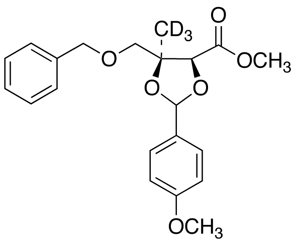 4-Benzyloxymethyl-2-(4-methoxyphenyl)-4-methyl-d3-1,3-dioxolane-5-carboxylic Acid Methyl Ester