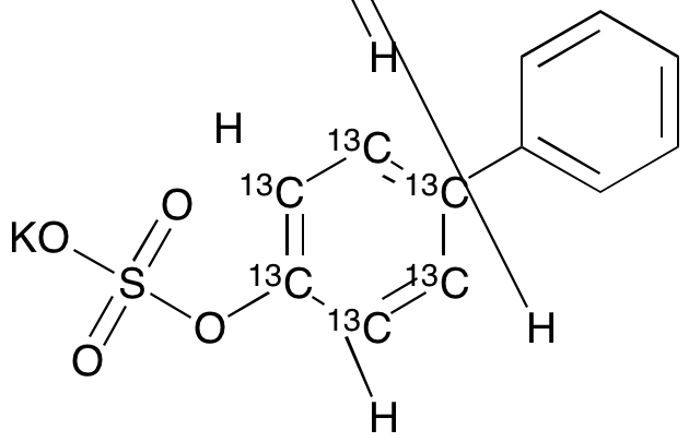 4-Biphenylyl-13C6 Sulfate Potassium Salt