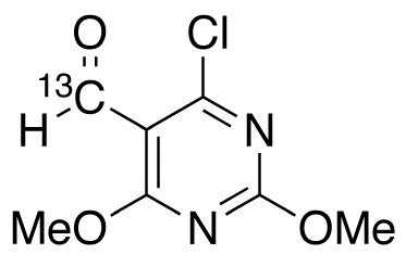 4-Chloro-2,6-dimethoxy-5-pyrimidinecarboxaldehyde-13C