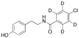 4-Chloro-N-[2-(4-hydroxyphenyl)ethyl]benzamide-d4