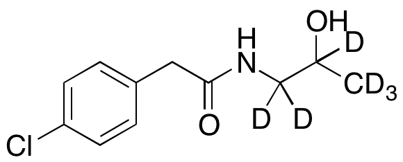 4-Chloro-N-(2-hydroxypropyl)benzeneacetamide-d6