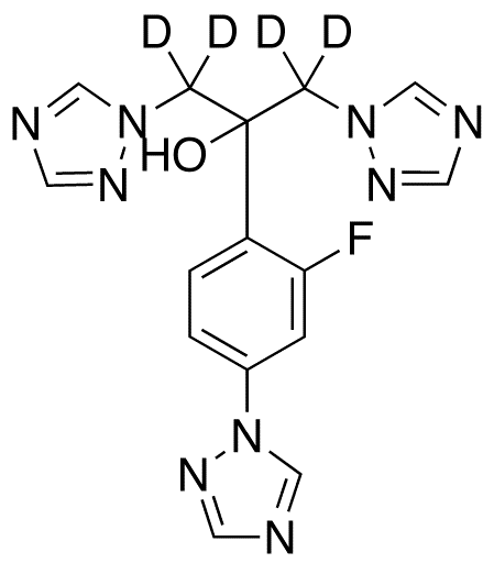 4-Defluoro-4-(1H-1,2,4-triazol-1-yl) Fluconazole-d4