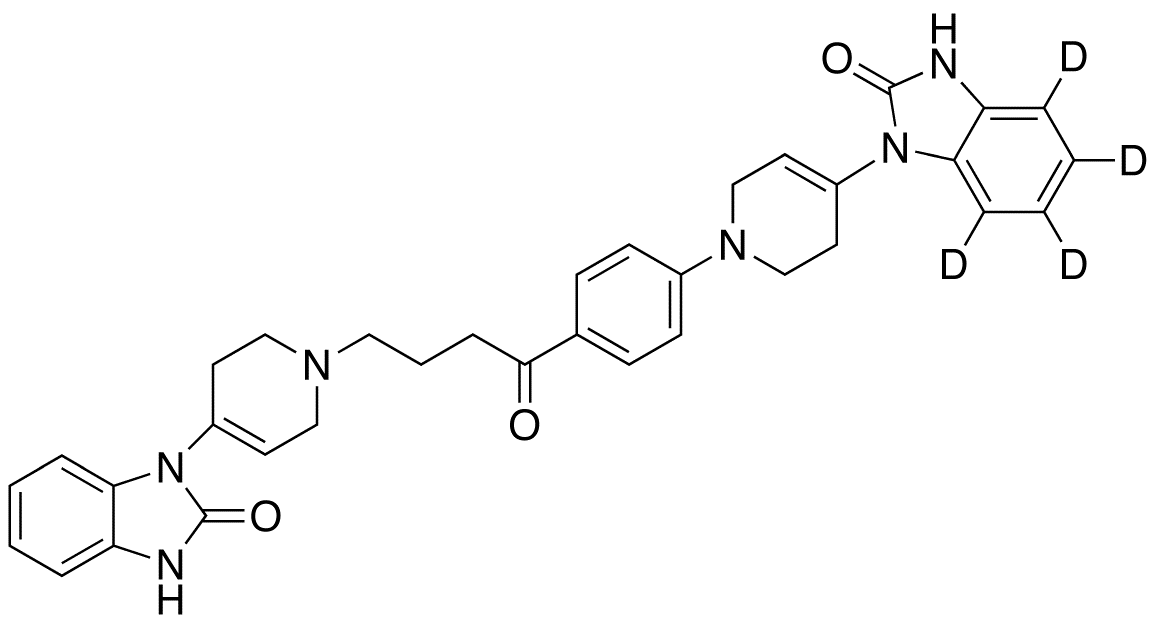 4-Desfluoro-4-[4-(2-Oxo-2,3-dihydro-1H-benzimidazol-1-yl)-3,6-dihydropyridin-1(2H)-yl] Droperidol-d4