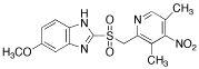 4-Desmethoxy-4-nitro Omeprazole Sulfone