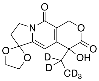 4’-Ethyl-7’,8’-dihydro-4’-hydroxy-spiro[1,3-dioxolane-2,6’(3’H)-[1H]pyrano[3,4-f]indolizine]-3’,10’(4’H)-dione-d5