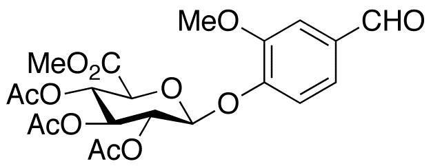 4-Formyl-2-methoxyphenyl β-D-Glucopyranosiduronic Acid Triacetate Methyl Ester