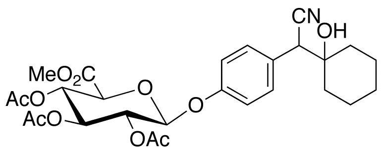 4-Hydroxy-α-(1-hydroxycyclohexyl)benzeneacetonitrile 2,3,4-Tri-O-acetyl-β-D-glucuronide Methyl Ester