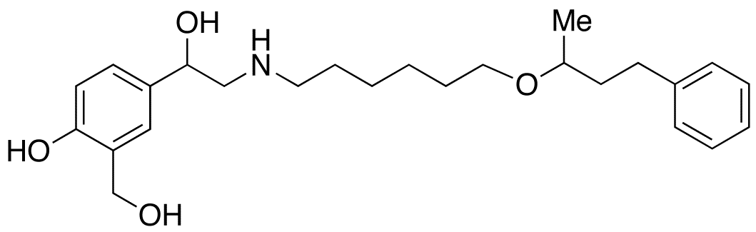 4-Hydroxy-α1-[[[6-(1-methyl-3-phenylpropoxy)hexyl]amino]methyl]-1,3-benzenedimethanol (Salmeterol Impurity)