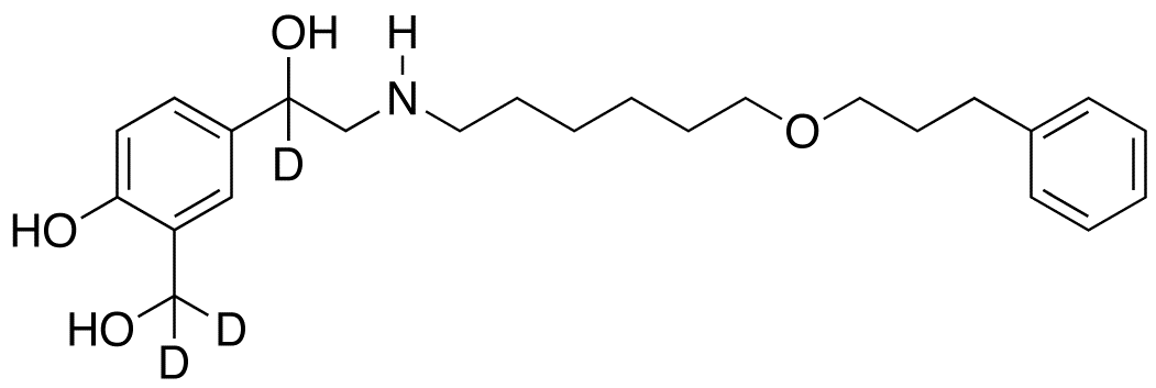 4-Hydroxy-α1-[[[6-(3-phenylpropoxy)hexyl]amino]methyl]-1,3-benzenedimethanol-d3