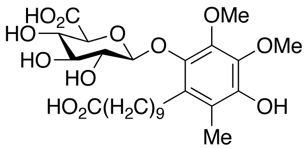 4-Hydroxy-2-(10-carboxydecyl)-5,6-dimethoxy-3-methylphenyl β-D-Glucuronide