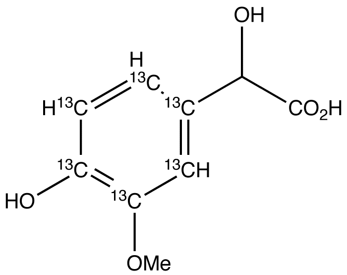 4-Hydroxy-3-methoxymandelic Acid-13C6