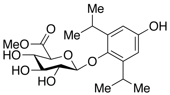 4-Hydroxy Propofol 1-O-β-D-Glucuronic Acid Methyl Ester