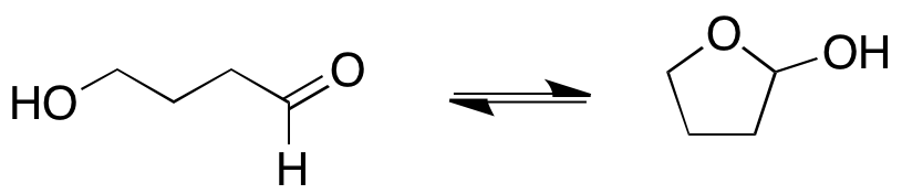 4-Hydroxybutanal and 2-Hydroxytetrahydrofuran (Equilibrium Mixture)