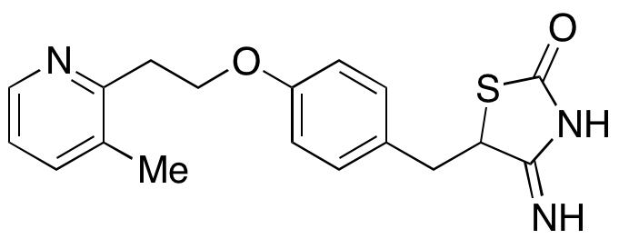 4-Imino-5-(4-(2-(3-methylpyridin-2-yl)ethoxy)benzyl)thiazolidin-2-one