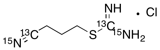 4-Isothioureidobutyronitrile-13C2, 15N3 Hydrochloride