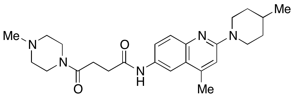 4-Methyl-N-[4-methyl-2-(4-methyl-1-piperidinyl)-6-quinolinyl]-γ-oxo-1-piperazinebutanamide