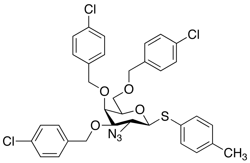 4-Methylphenyl 2-Azido-2-deoxy-3,4,6-tri-O-4-chlorobenzyl-1-thio-ß-D-galactopyranoside