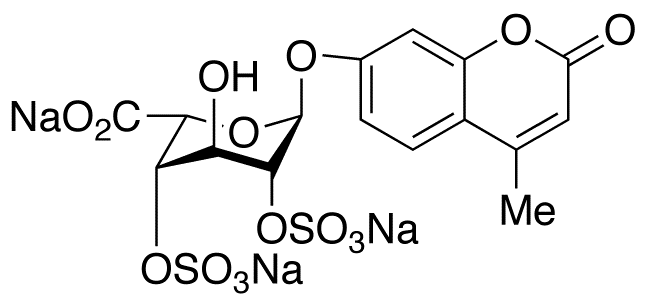 4-Methylumbelliferyl α-L-Idopyranosiduronic Acid 2,4-Disulfate Trisodium Salt