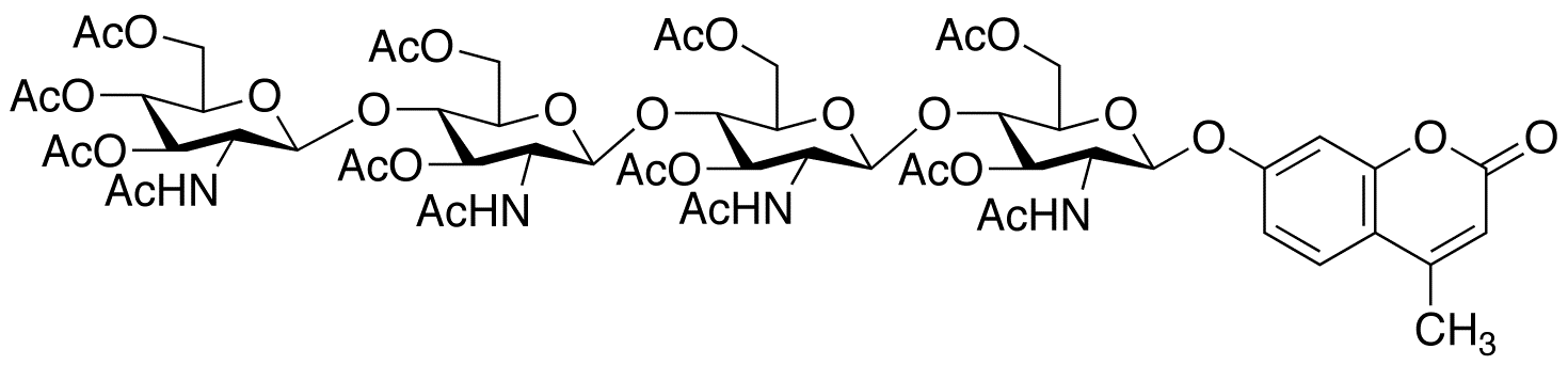 4-Methylumbelliferyl β-Chitotetraose Tridecaacetate