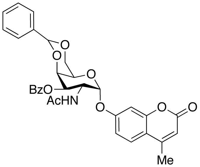 4-Methylumbelliferyl 2-(Acetamino)-2-deoxy-3-O-benzoyl-4,6-O-benzylidene-D-galactopyranose