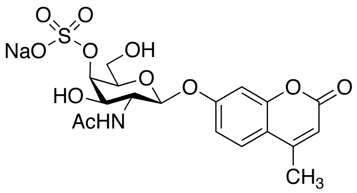 4-Methylumbelliferyl 2-Acetamido-2-deoxy-β-D-galactopyranoside, 4-Sulfate Sodium Salt