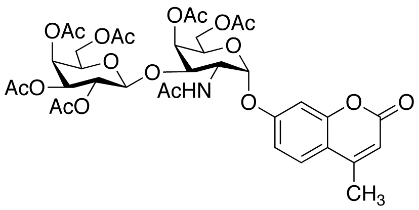 4-Methylumbelliferyl 2-Acetamido-2-deoxy-3-O-(β-D-galactopyranosyl)-α-D-galactopyranoside Hexaacetate