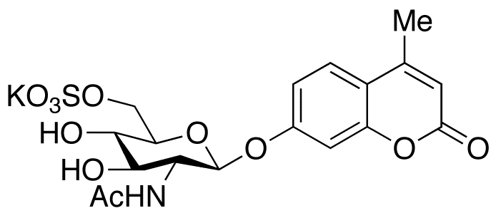 4-Methylumbelliferyl 6-Sulfo-2-acetamido-2-deoxy-β-D-glucopyranoside Potassium Salt