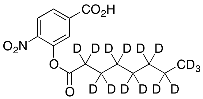 4-Nitro-3-[(1-oxooctyl)oxy]benzoic Acid-D15