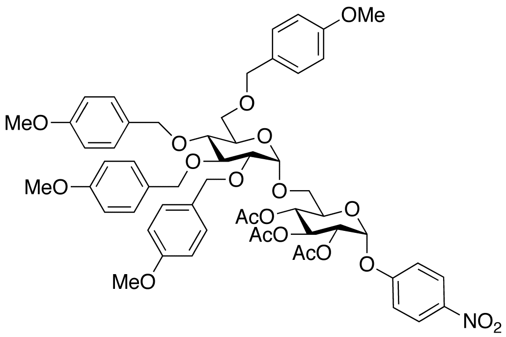 4-Nitrophenyl 2,3,4-Tri-O-acetyl-6-O-(2’,3’,4’,6’-tetra-O-4-methoxybenzyl-α-D-glucopyranosyl)-α-D-glucopyranoside