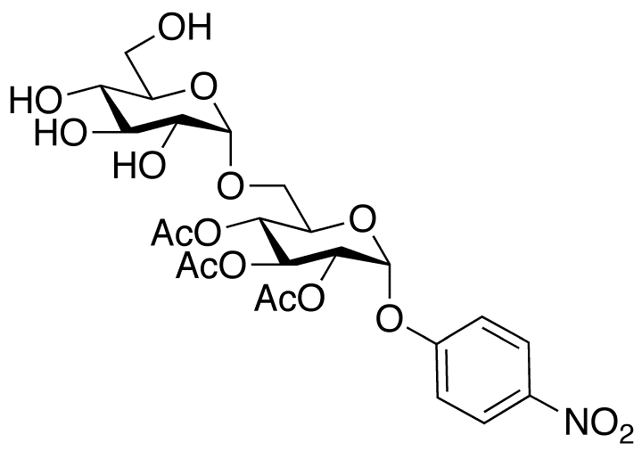 4-Nitrophenyl 2,3,4-Tri-O-acetyl-6-O-α-D-glucopyranosyl-α-D-glucopyranoside