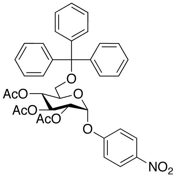 4-Nitrophenyl 2,3,4-Tri-O-acetyl-6-O-trityl-α-D-glucopyranoside