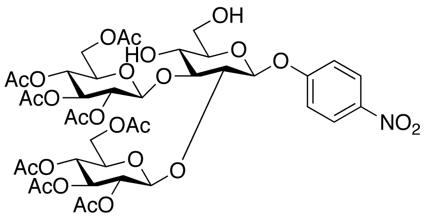 4-Nitrophenyl 2,3-Di-O-(2,3,4,6-tetra-O-acetyl-β-D-glucopyranosyl)-β-D-glucopyranoside