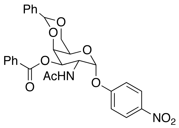 4-Nitrophenyl 2-Acetamido-2-deoxy-4,6-O-benzylidene-α-D-galactopyranoside 3-Benzoate