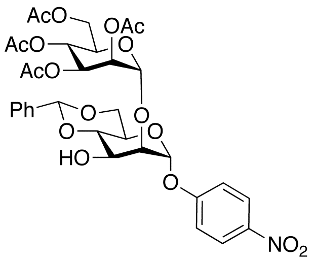 4-Nitrophenyl 2-O-(2,3,4,6-Tri-O-acetyl-α-D-mannopyranosyl)-4,6-O-benzylidene-α-D-mannopyranoside