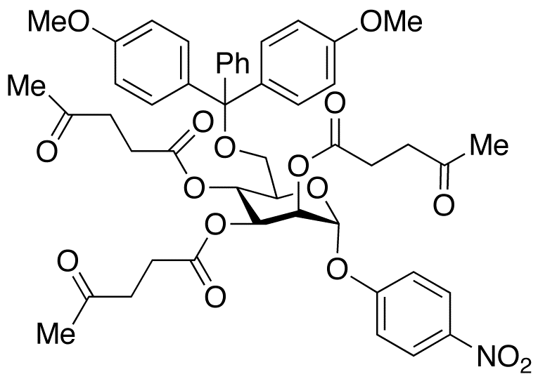 4-Nitrophenyl 6-O-Dimethoxytrityl-2,3,4-tri-O-levulinoyl-α-D-mannopyranoside