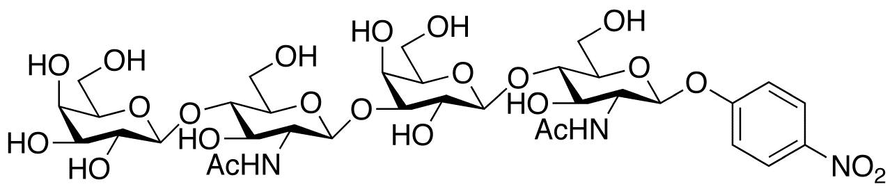 4-Nitrophenyl O-β-D-Galactopyranosyl-(1→4)-O-2-(acetylamino)-2-deoxy-β-D-glucopyranosyl-(1→3)-O-β-D-galactopyranosyl-(1→4)-2-(acetylamino)-2-deoxy-β-D-glucopyranosid