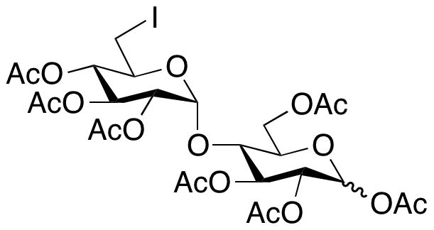 4-O-(2,3,4-Tri-O-acetyl-6-deoxy-6-iodo-α-D-glucopyranosyl)-β-D-glucopyranose 1,2,3,6-Tetraacetate