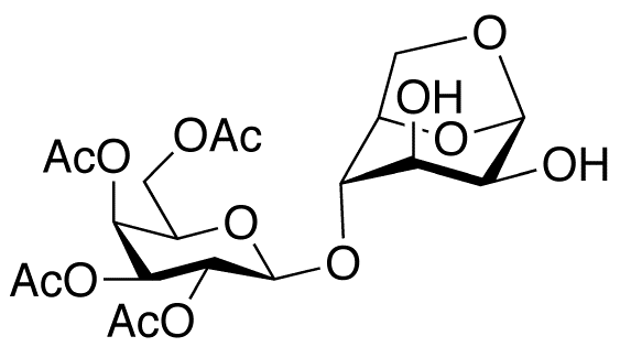 4-O-β−(2,3,4,6-Tetra-O-acetyl-D-galactopyranosyl)-(1’,6’-anhydro-D-mannopyranoside)